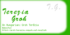terezia groh business card